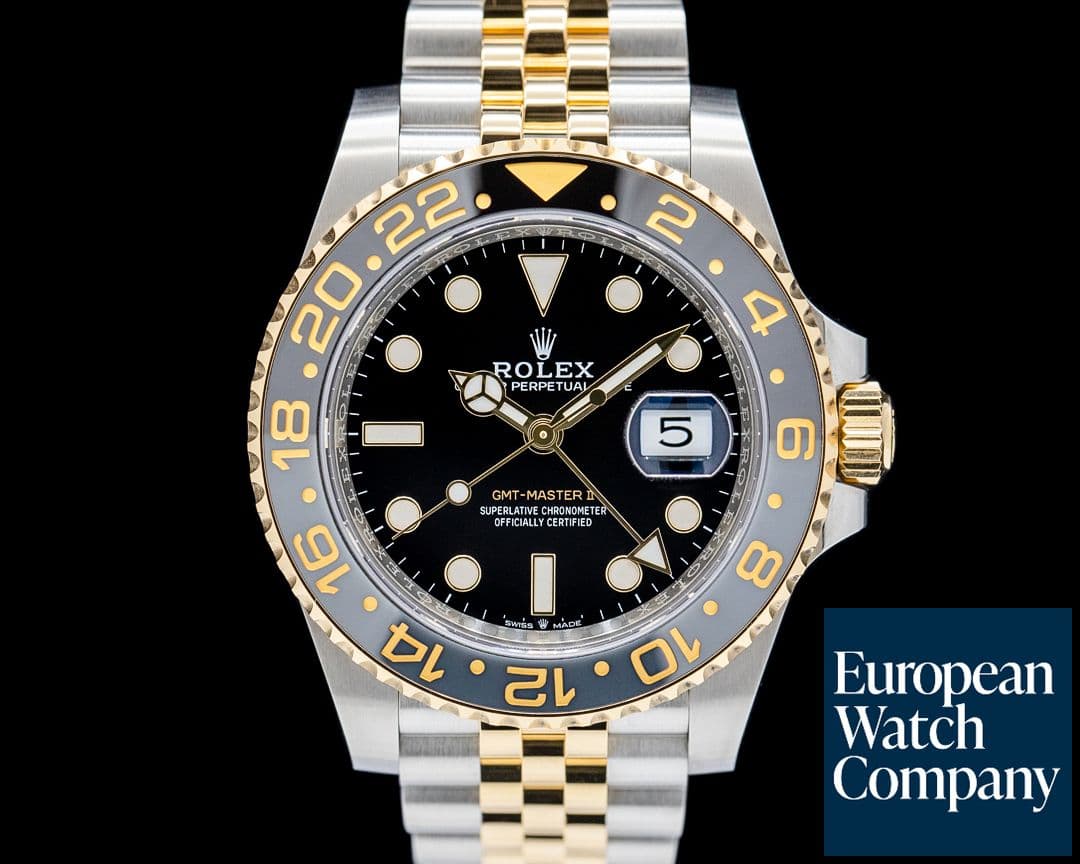 Image of Rolex 126713GRNR GMT-Master II Two-Tone SS / 18K Yellow Gold Black Dial 2024