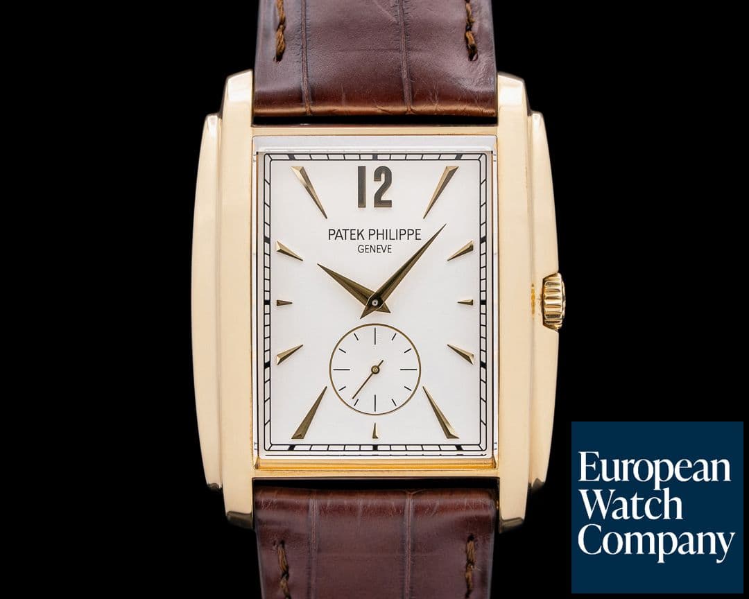 Image of Patek Philippe 5124J Gondolo Manual Wind 18K Yellow Gold Silver Dial
