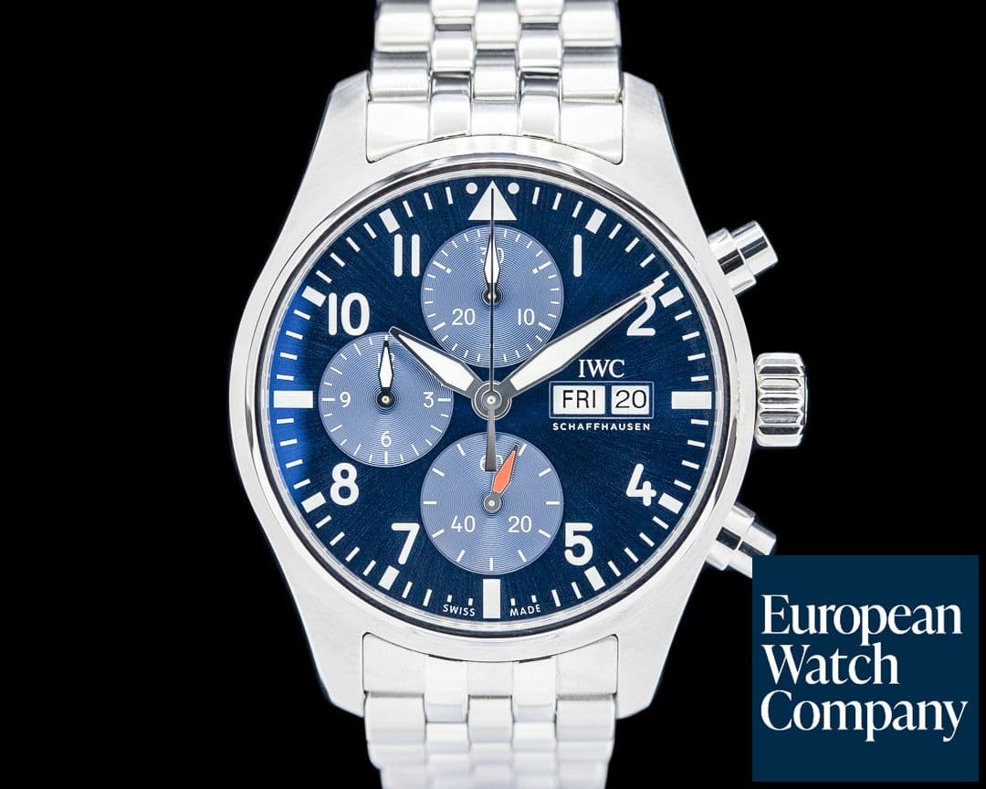 Image of IWC IW388102 Pilot's Watch Chronograph SS Blue Dial