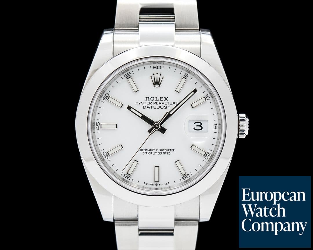 Image of Rolex 126300 Datejust 41 SS White Dial