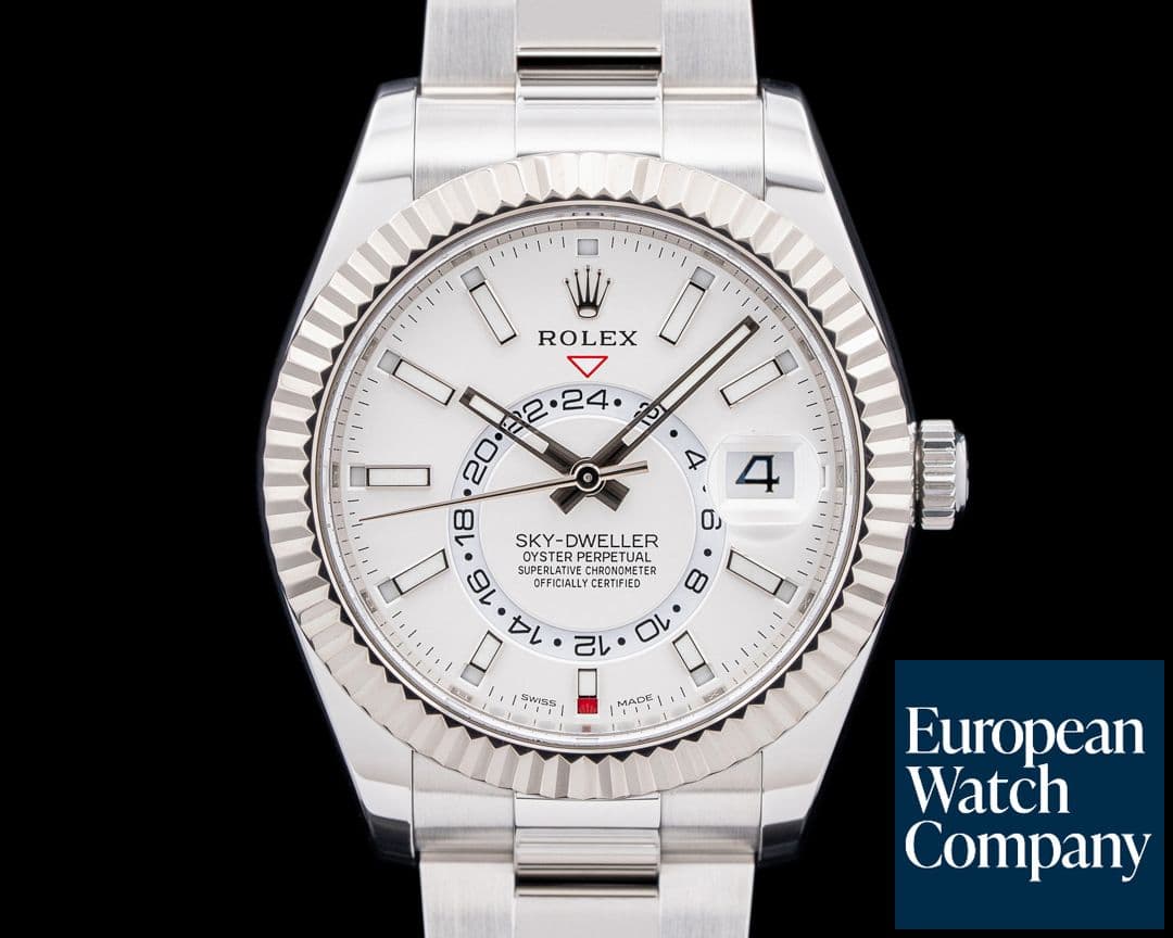 Image of Rolex 326934 Sky-Dweller SS Silver Dial