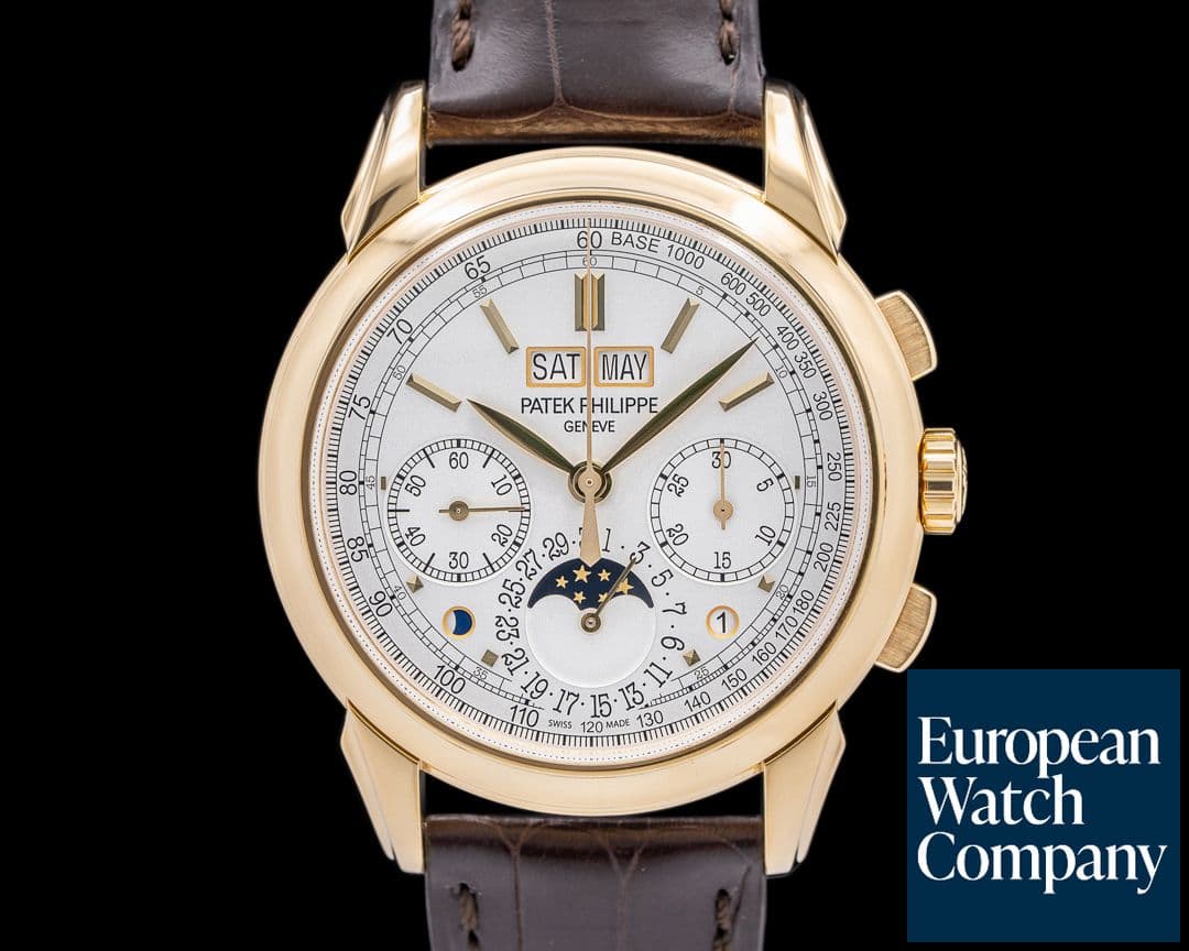Image of Patek Philippe 5270J Perpetual Calendar Chronograph 18K Yellow Gold Silver Dial