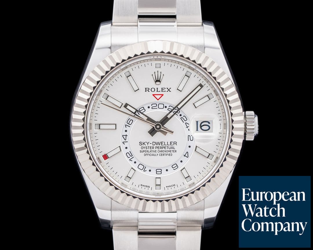 Image of Rolex 326934 Sky-Dweller SS Silver Dial