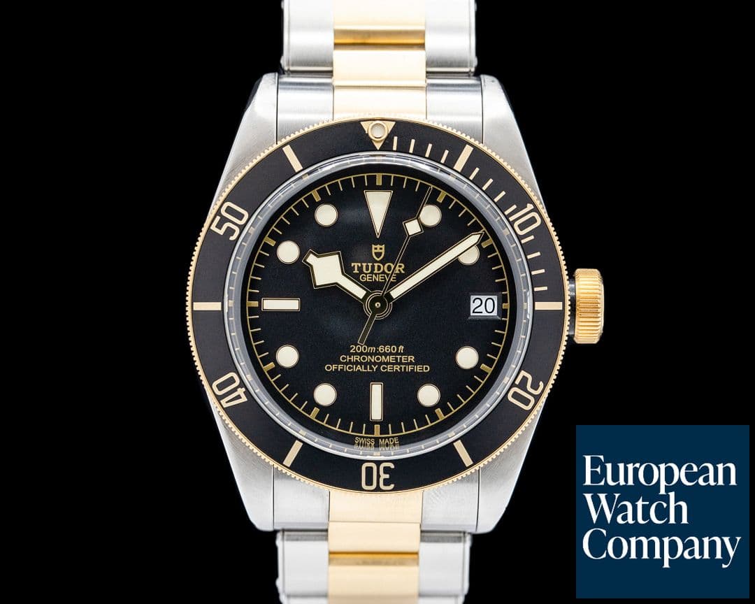 Image of Tudor 79733N Black Bay SS / 18K Yellow Gold Black Dial