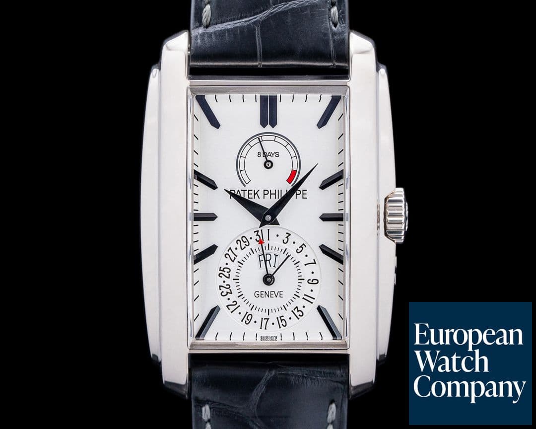 Image of Patek Philippe 5200G Gondolo 8-Day 18K White Gold Silver Dial