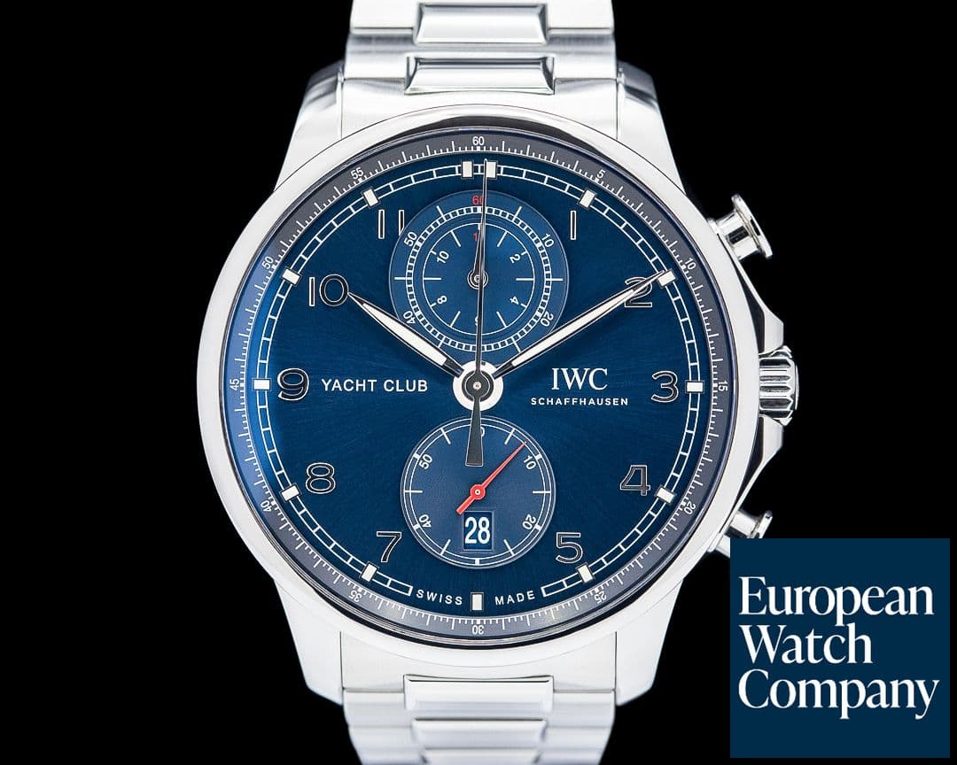 Image of IWC IW390701 Portugieser Yacht Club Chronograph SS Blue Dial