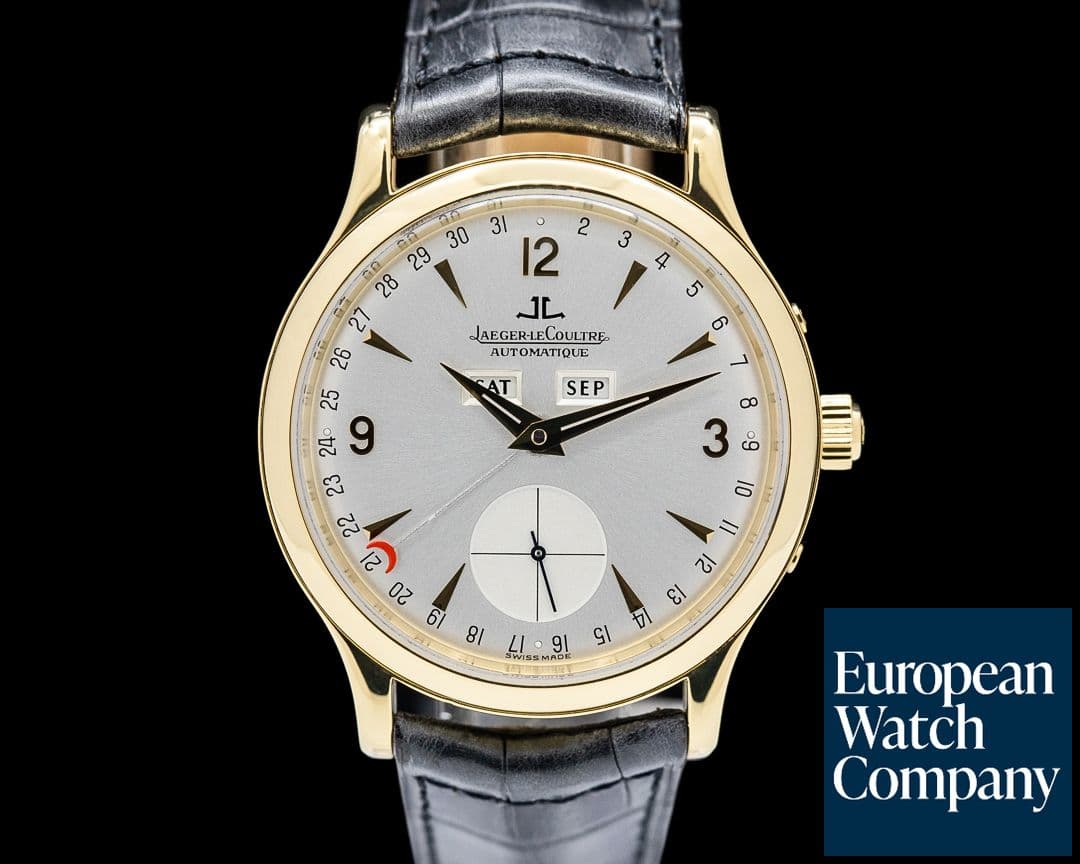 Image of Jaeger LeCoultre 140.2.87 Master Calendar 18K Yellow Gold Silver Dial