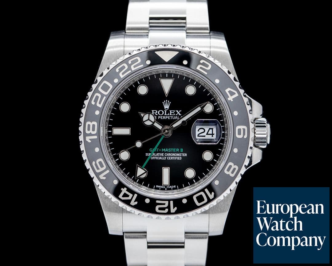 Image of Rolex 116710LN GMT-Master II Ceramic SS Black Dial