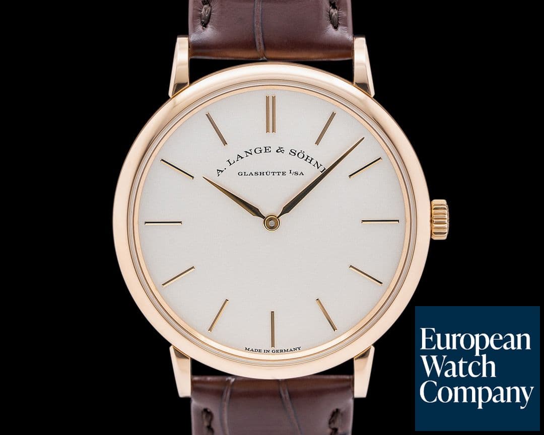 Image of A. Lange and Sohne 201.033 Saxonia Thin 37mm 18K Rose Gold