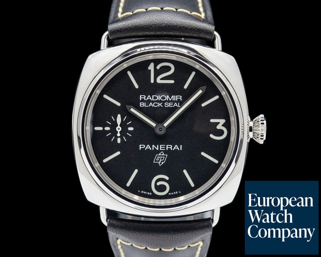 Image of Panerai PAM00754 Radiomir Black Seal Logo SS Black Dial