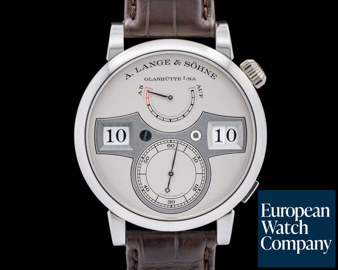 Image of A. Lange and Sohne 142.025 Zeitwerk Platinum Rhodie Silver Dial 2025