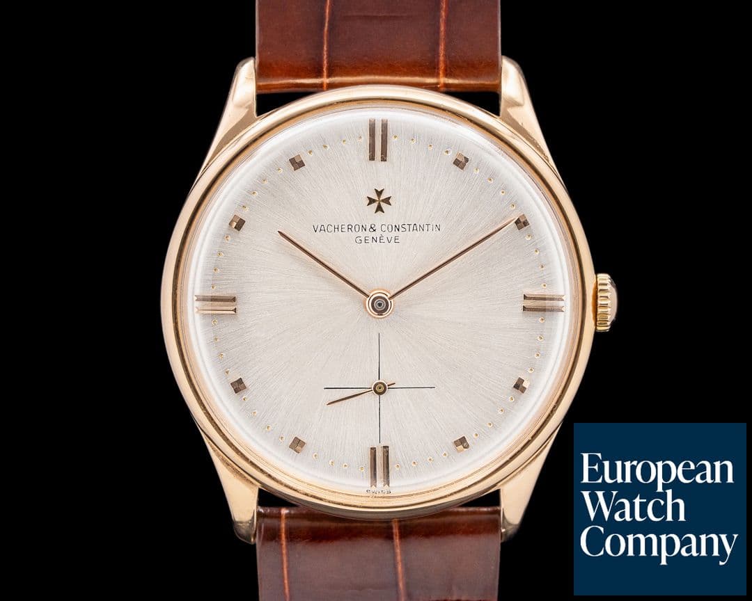 Image of Vacheron Constantin 4195 Vintage 18K Rose Gold Silver Dial Circa. 1950s