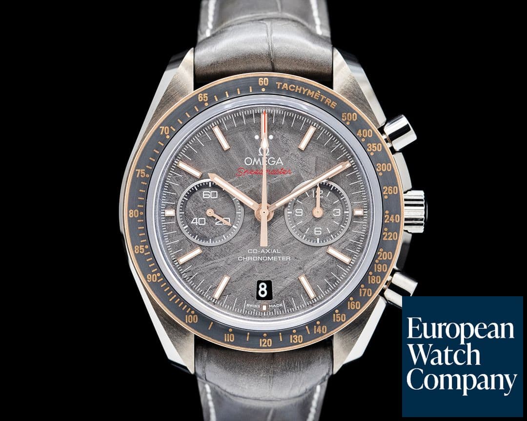 Image of Omega 311.63.44.51.99.001 Speedmaster Dark Side of the Moon Meteorite Dial