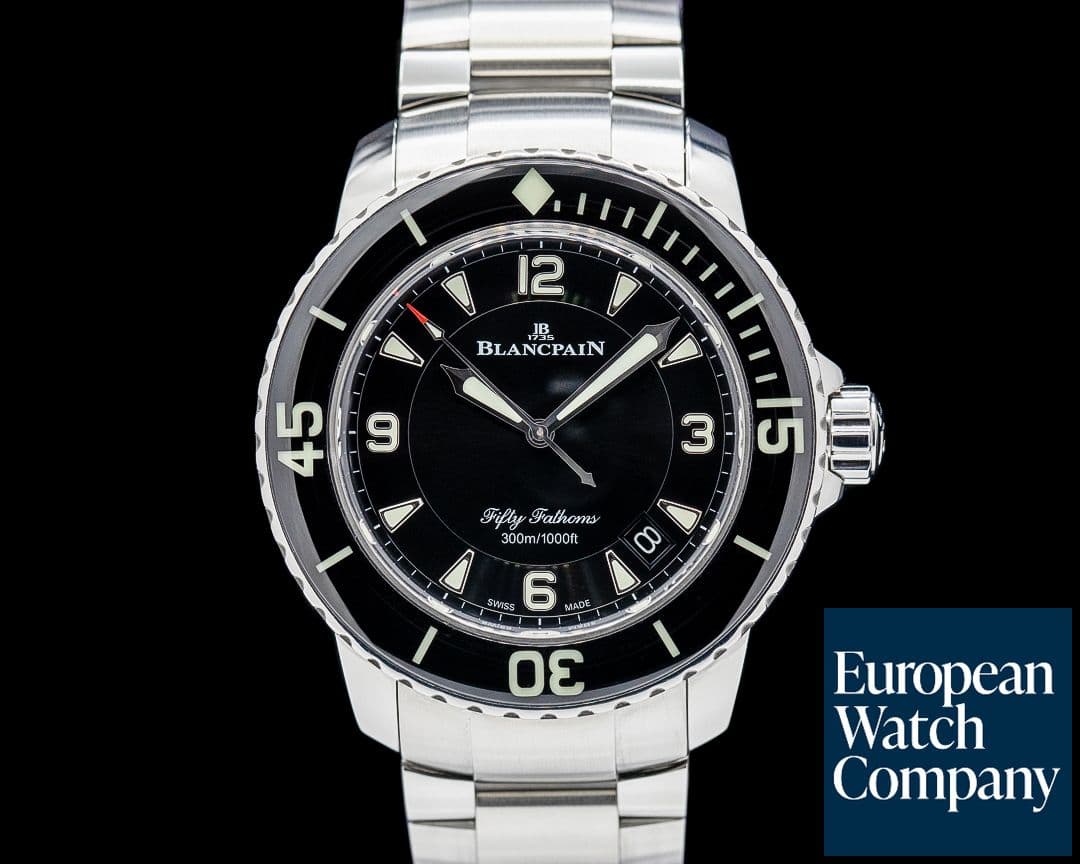 Image of Blancpain 5015 Fifty Fathoms SS Black Dial