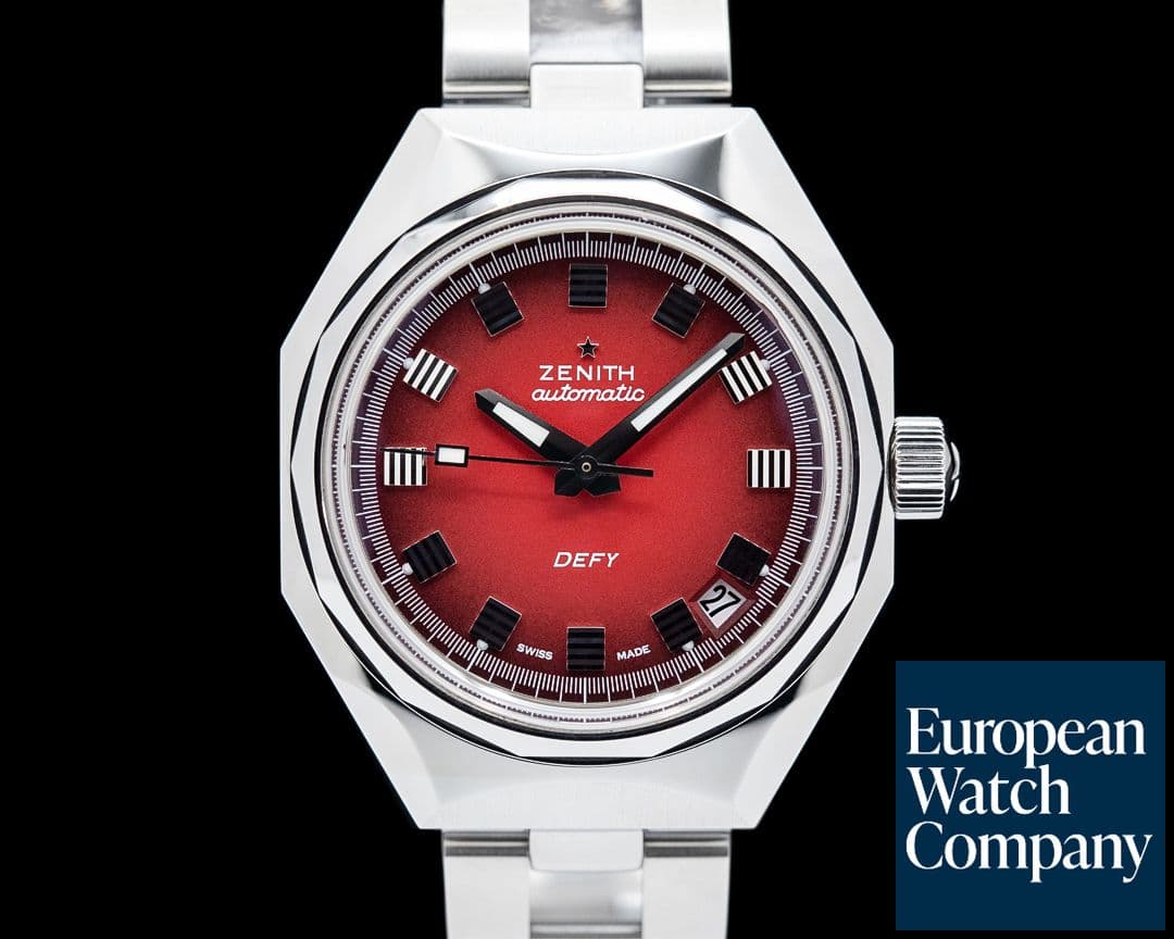 Image of Zenith A3642 Defy Revival SS Red Dial
