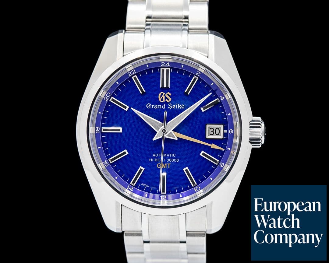 Image of Grand Seiko Hi-Beat 36000 GMT "Blue Peacock" SS LIMITED