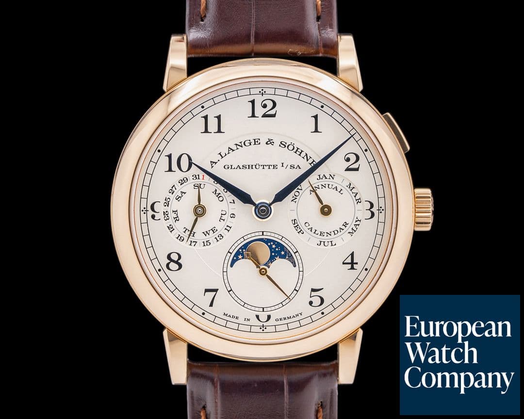 Image of A. Lange and Sohne 238.032 1815 Annual Calendar 18K RG Silver Dial UNWORN