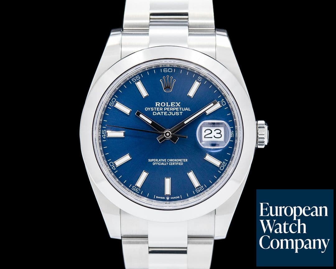 Image of Rolex 126300 Datejust 41 SS Blue Dial 2025