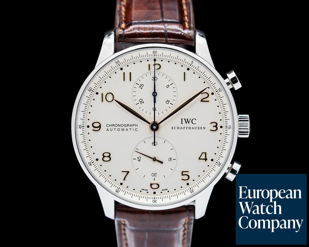 Image of IWC IW371445 Portugieser Chronograph SS Silver Dial