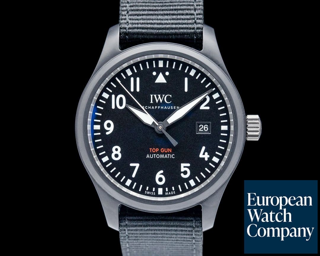 Image of IWC IW326906 Pilot's Watch Automatic TOP GUN Black Ceramic Black Dial