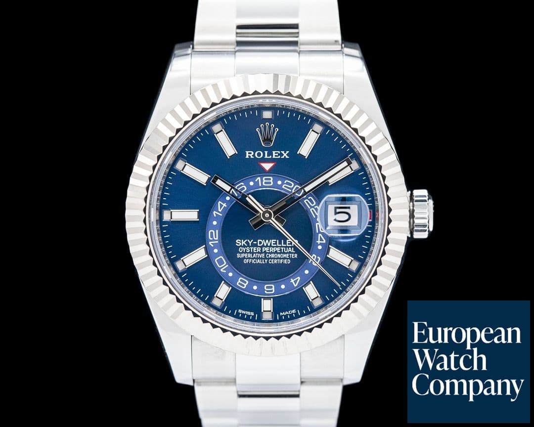Image of Rolex 326934 Sky-Dweller SS Blue Dial