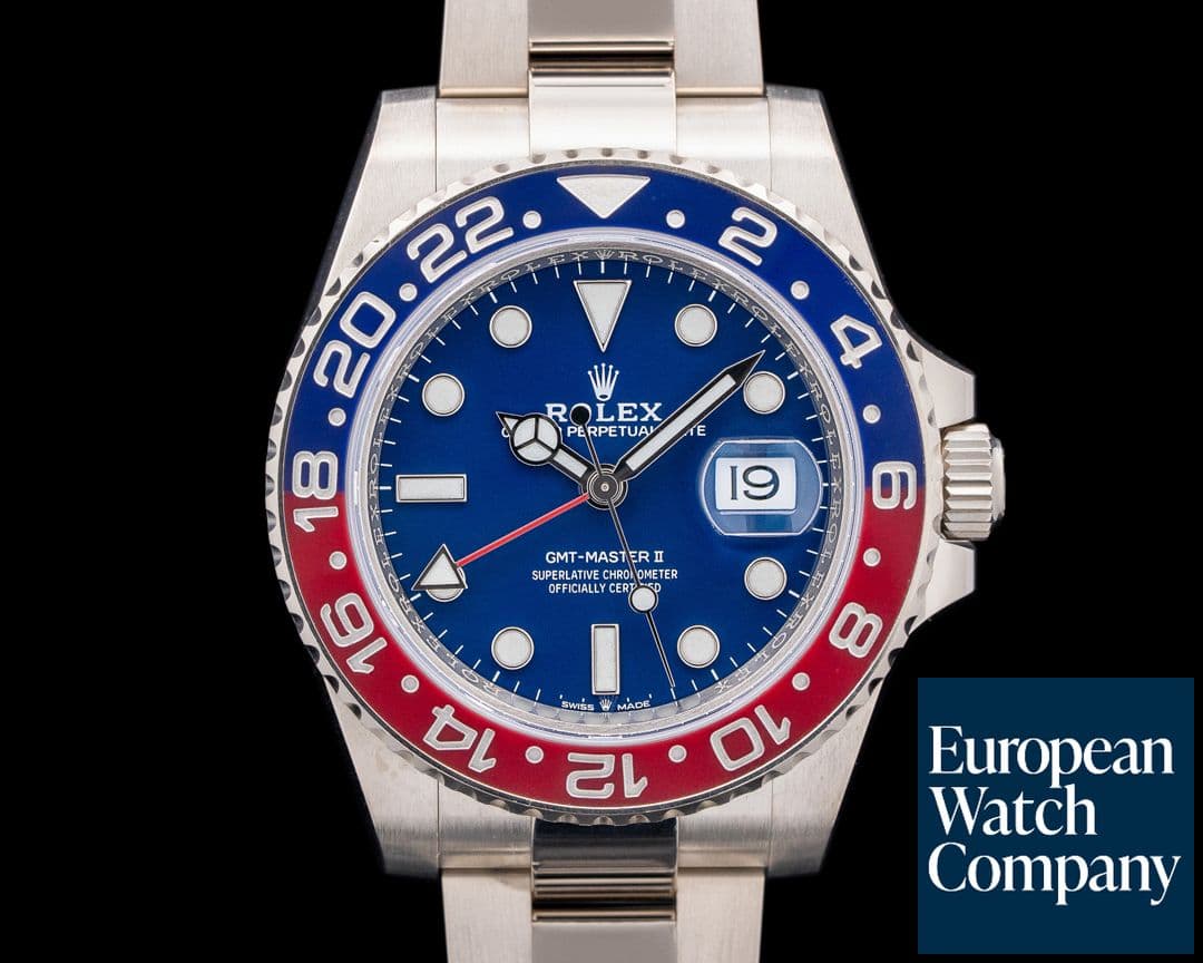 Image of Rolex 126719BLRO GMT-Master II 18K White Gold Blue Dial