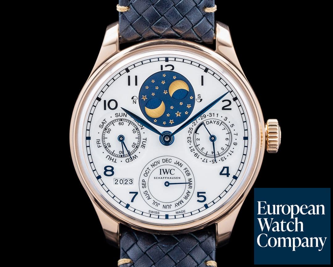 Image of IWC Portugieser Perpetual Calendar 150 Years 18K RG White Dial LIMITED