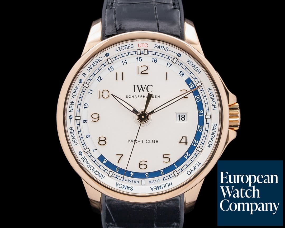 Image of IWC IW326605 Portugieser Yacht Club Worldtimer 18K RG Silver Dial LIMITED
