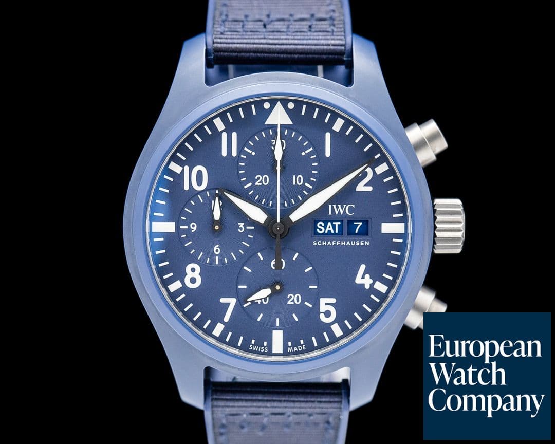 Image of IWC IW389404 Pilot Chronograph TOP GUN Oceana Blue Ceramic Blue Dial