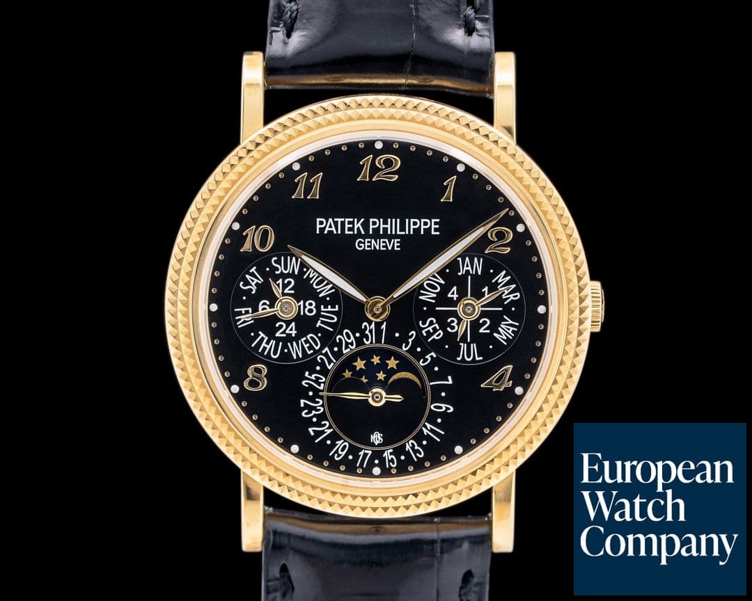 Image of Patek Philippe 5039J Perpetual Calendar 18K YG Black Luminous Dial UNIQUE PIECE
