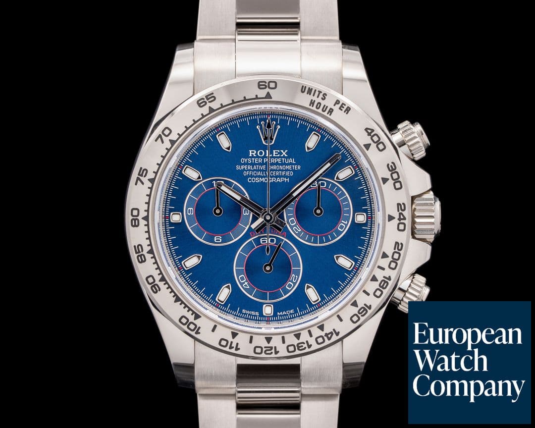 Image of Rolex 116509 Daytona 18K White Gold Blue Dial