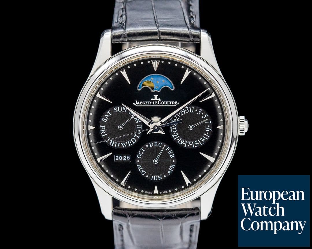 Image of Jaeger LeCoultre Q1308470 Master Ultra Thin Perpetual SS Black Dial