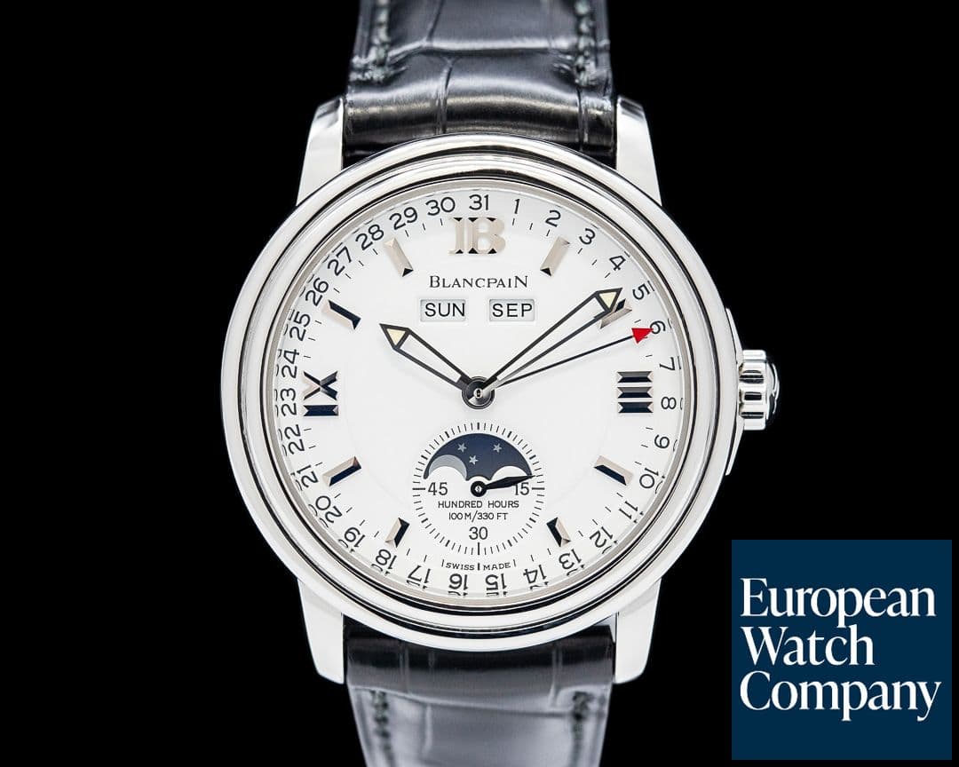 Image of Blancpain 2763 Leman Moonphase SS White Dial