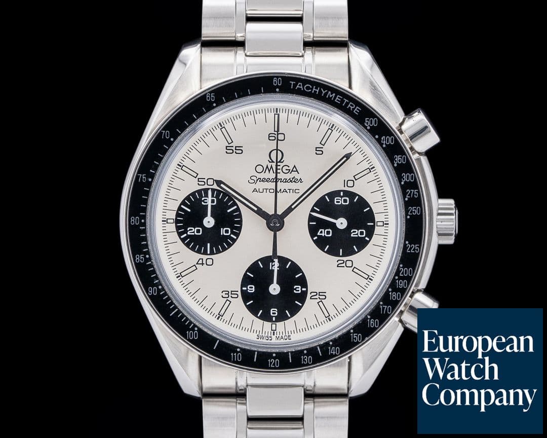 Image of Omega 3510.21 Speedmaster SS White Marui Panda Dial LIMITED RARE