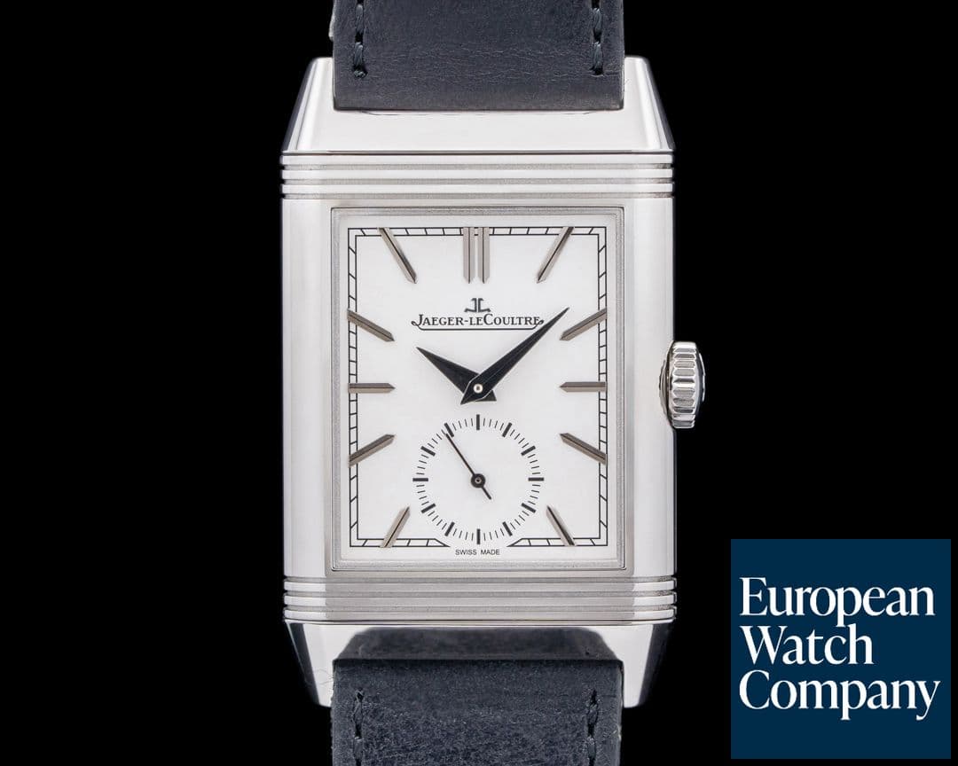Image of Jaeger LeCoultre Q713842J Reverso Tribute Small Seconds SS Silver Dial