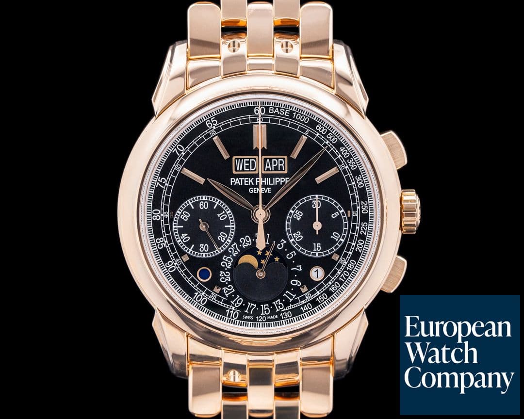 Image of Patek Philippe 5270/1R Perpetual Calendar Chronograph 18K RG Black Dial