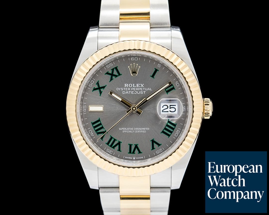 Image of Rolex 126333 Datejust 41MM 18K YG / SS Wimbledon Dial 2024