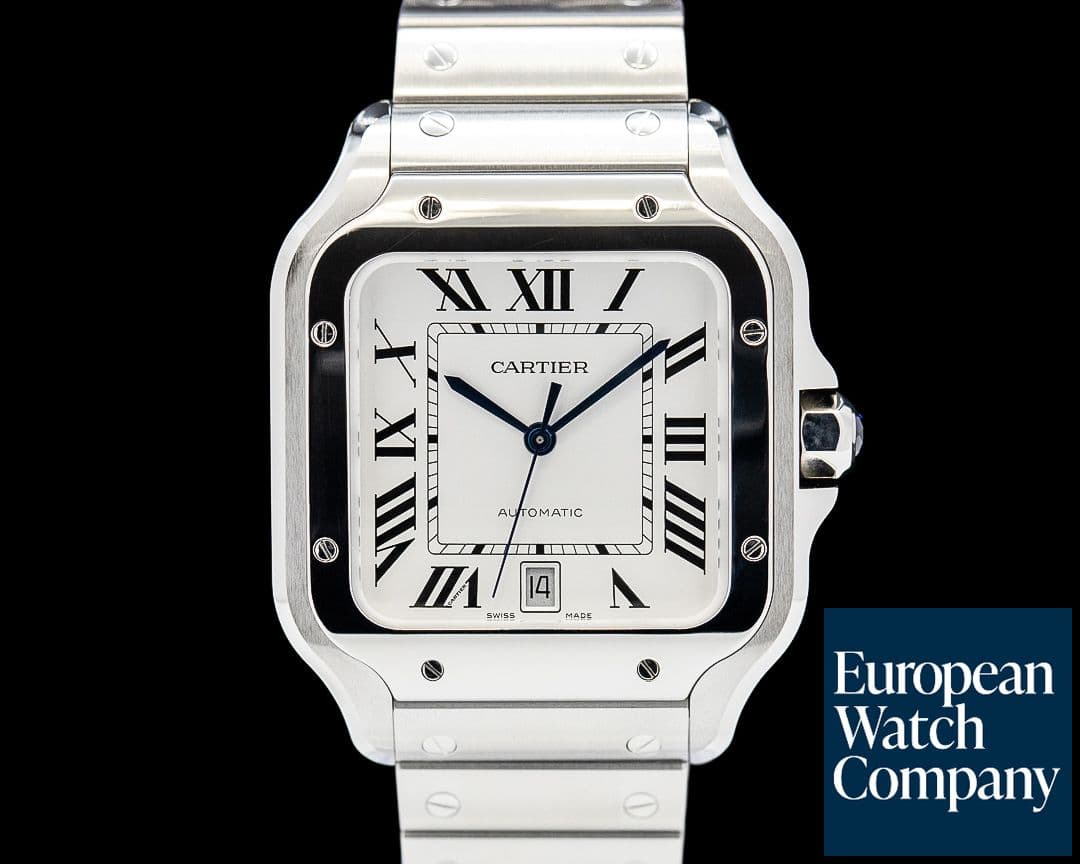 Image of Cartier WSSA0018 Santos de Cartier Large SS Silver Dial 2025