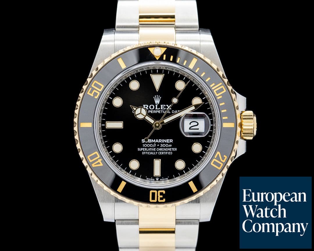 Image of Rolex 126613LN Submariner Date 18K YG / SS Black Dial