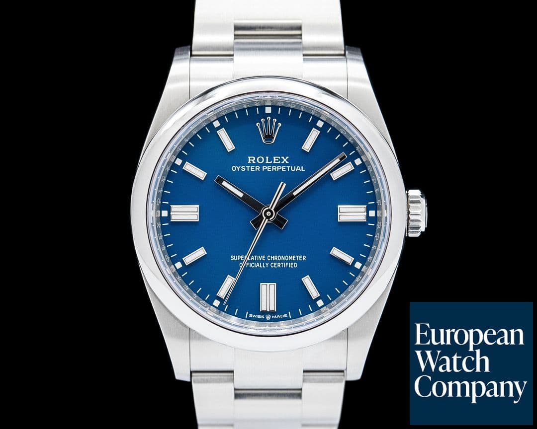 Image of Rolex 126000 Oyster Perpetual SS Med Blue Dial 2025
