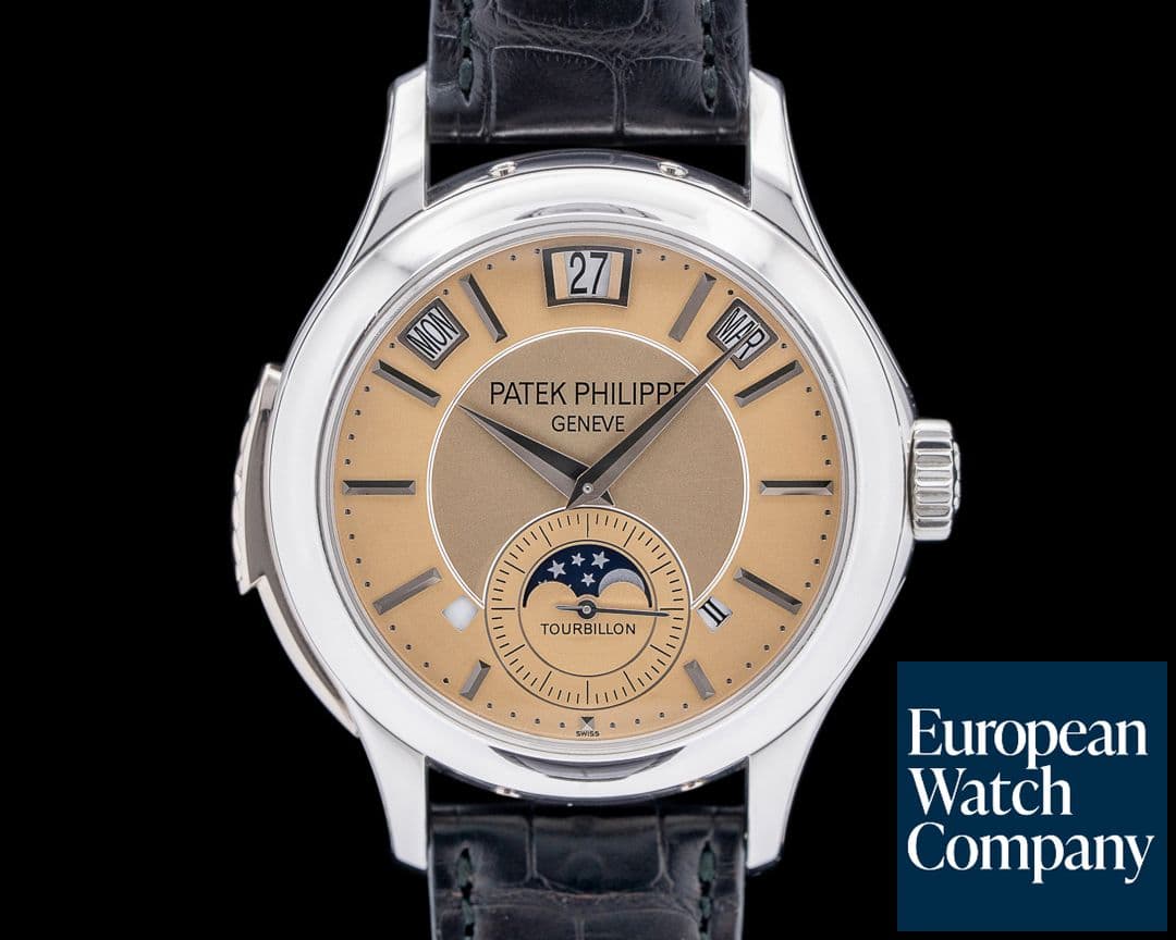 Image of Patek Philippe 5207P Minute Repeater Tourbillon Perpetual Calendar Platinum Salmon Dial