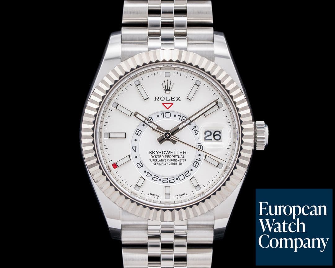 Image of Rolex 326934 Sky-Dweller Jubilee SS Silver Dial