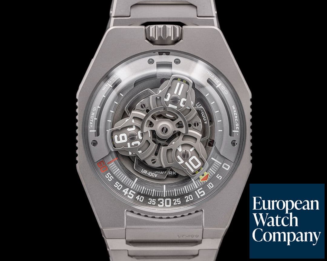 Image of URWERK UR-100V MGCT Titanium Skeleton Dial 2024 LIMITED