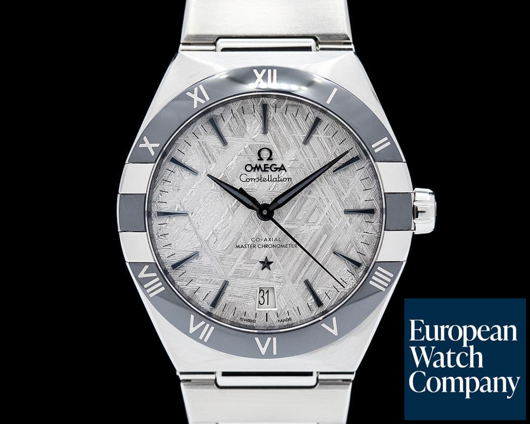 Image of Omega Constellation SS Rhodium Meteorite Dial 2024