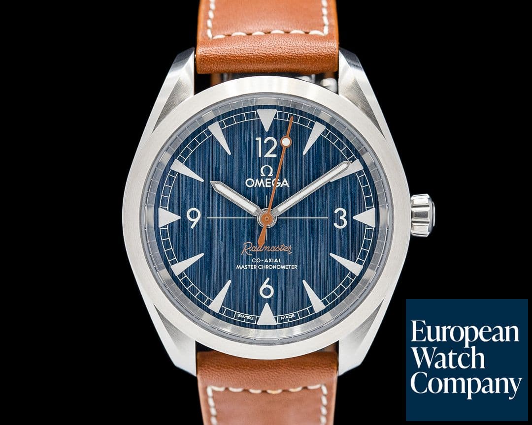 Image of Omega Seamaster Railmaster SS Blue Jeans Dial