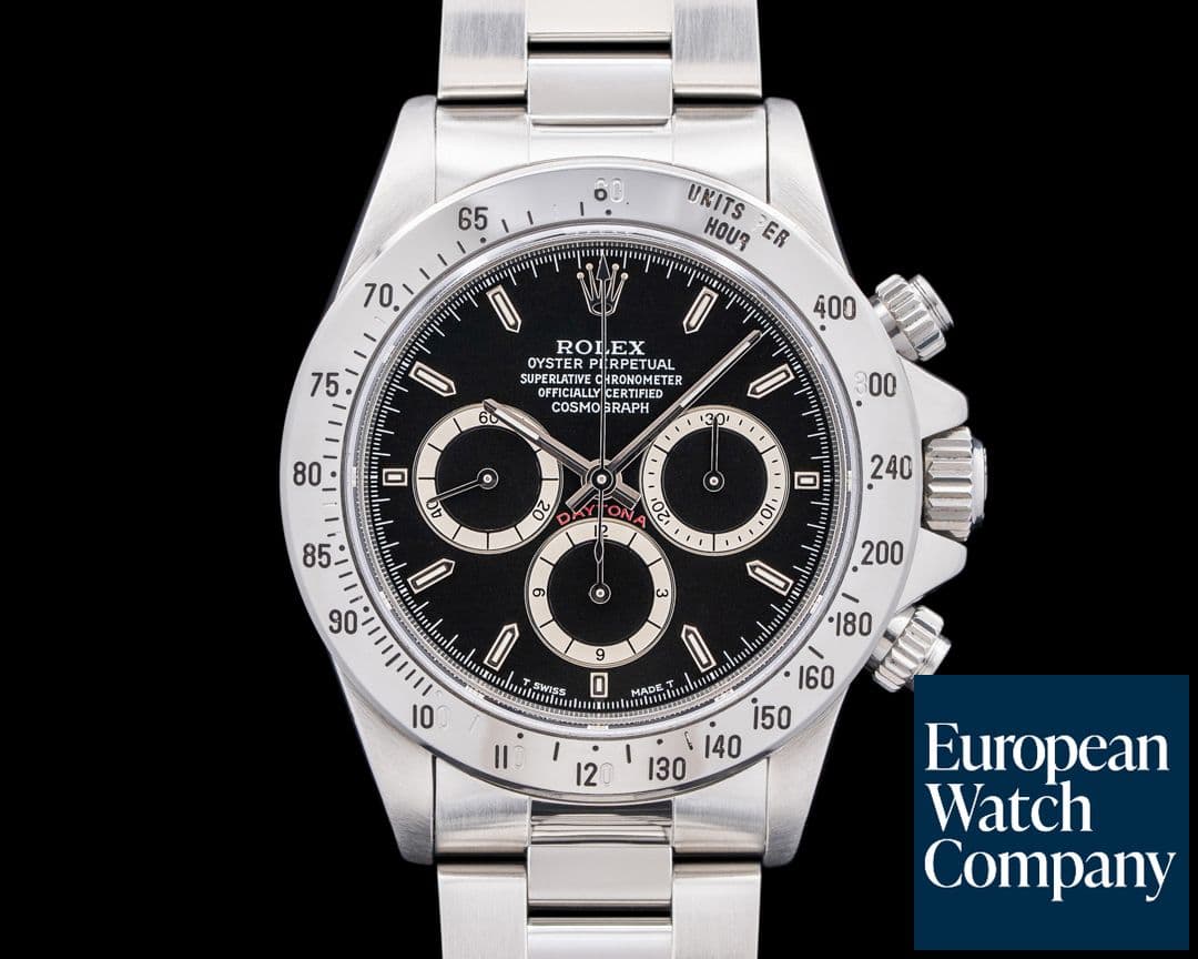 Image of Rolex 16520 Daytona Zenith SS Black Dial Circa. 1993