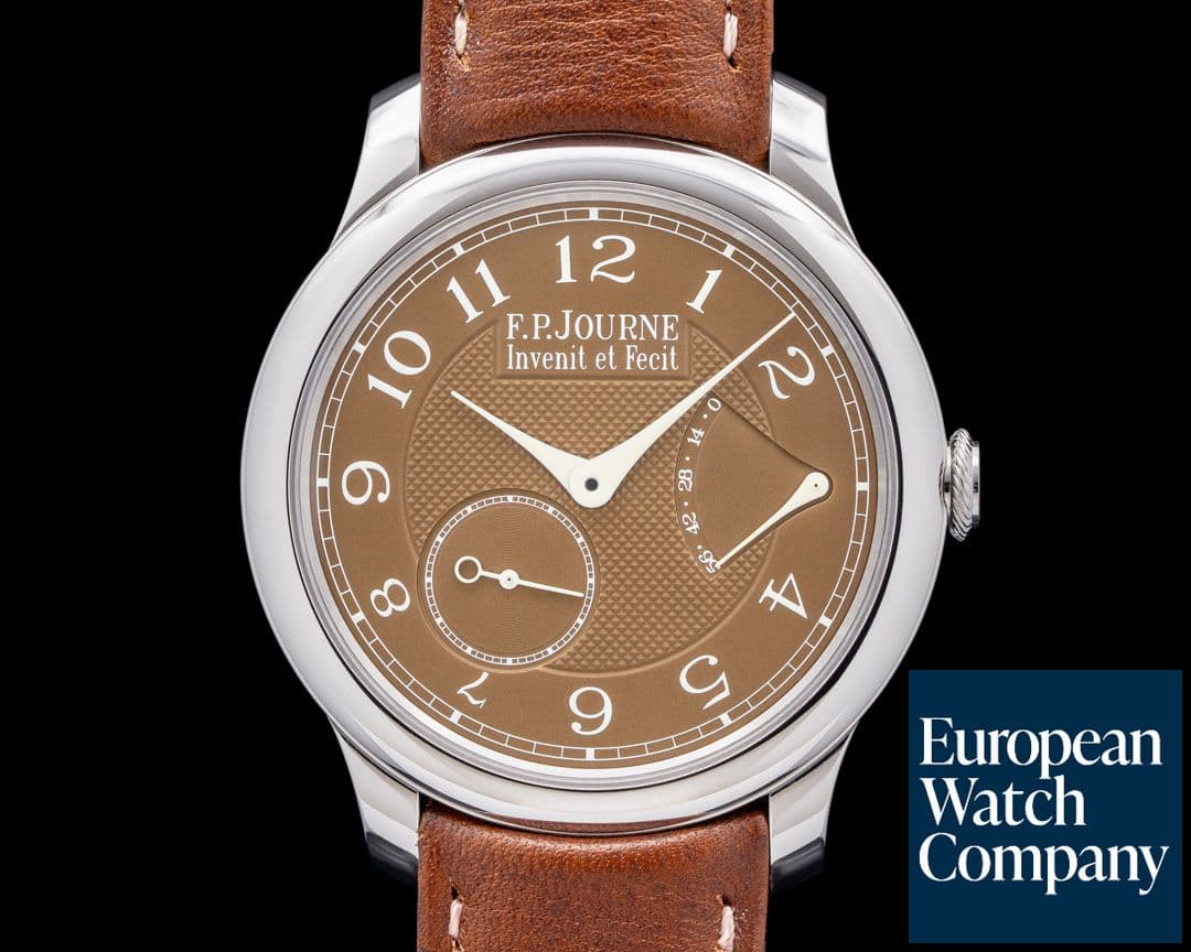 Image of F. P. Journe Chronometre Souverain Platinum Havana Brown Dial 2024