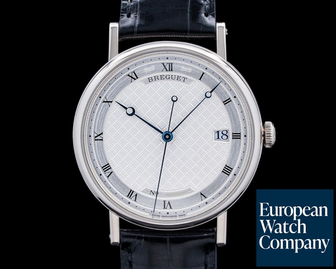 Image of Breguet 5177BB Classique 18K White Gold Silver Guilloche Dial