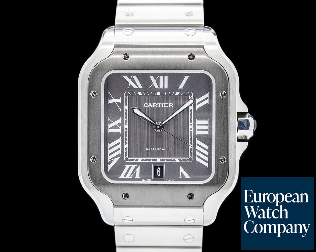 Image of Cartier WSSA0037 Santos de Cartier SS Gray Dial