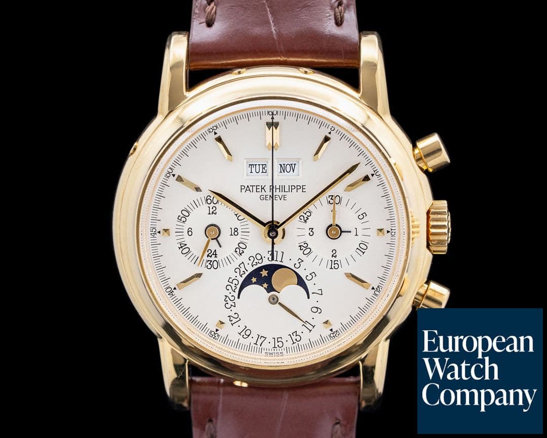 Image of Patek Philippe 3970EJ Perpetual Calendar Chronograph 18K Yellow Transitional 2nd Series